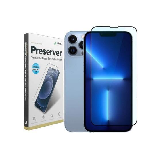 JCPAL Preserver Glass (czarna ramka) iPhone 13 PRO Max