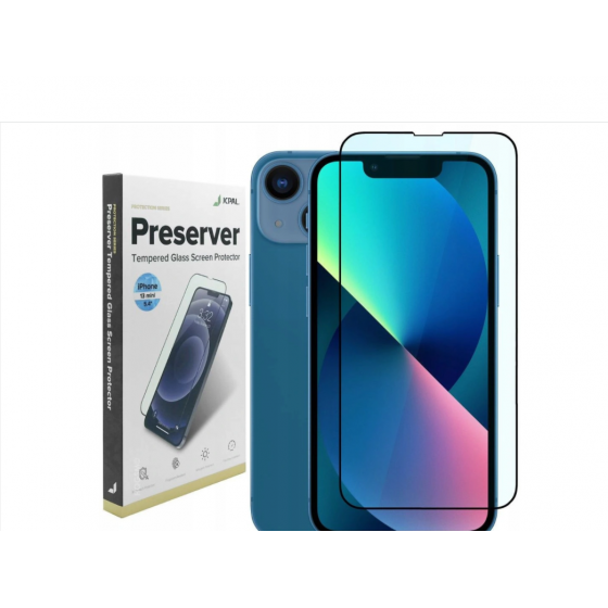 JCPAL Preserver Glass (czarna ramka) iPhone 13 mini