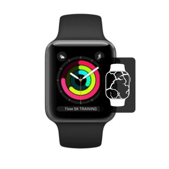 Wymiana zbitej szybki Apple Watch 3